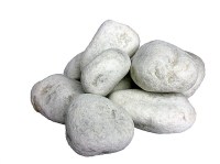 Ciottoli, sassi per giardino, Bianco Carrara 20-40 mm (1000 kg)