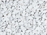 Graniglia, granulato per giardino, Bianco Carrara 3-5 mm (600 kg)