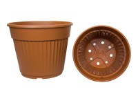 Vaso rotondo color terracotta 30x25 cm, (Art. 131, Vaso culticotto) ditta Arca