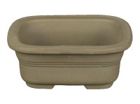 Vasi per bonsai: Vaso Giapponese rettangolare in plastica marrone per bonsai  24x17x7,5 cm - PG6