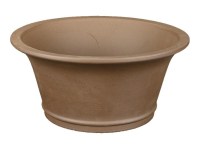 Vaso per bonsai rotondo in gres 20x20x9,5 cm - B048