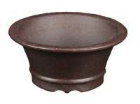 Vaso per bonsai rotondo in gres 7x7x2 cm - B113d