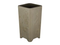 Vaso per bonsai quadrato (stile a cascata) in gres 10,5x10,5x21,5 cm - 2880a