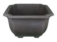 Vaso per bonsai quadrato in gres 31,5x31,5x19,5 cm - 2937b