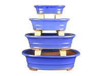 Vasi per bonsai: Vaso Giapponese rettangolare in plastica marrone per bonsai  24x17x7,5 cm - PG6