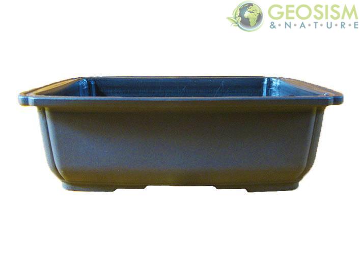 Vasi Rettangolari In Plastica.Vaso Giapponese Rettangolare In Plastica Marrone Per Bonsai 24x17x7 5 Cm Pg6