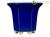 Vaso per bonsai esagonale (stile a cascata) in gres smaltato blu 10,5x10,5x11 cm - YM17