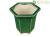 Vaso per bonsai esagonale (stile a cascata) in gres smaltato verde 10,5x10,5x11 cm - YM19