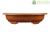 Vaso Cinese ovale in plastica marrone per bonsai 49x35x9 cm - H412C
