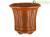 Vaso per bonsai rotondo (forma a fior di loto e a cascata) in gres 67,5x67,5x48 cm - 2354a