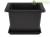 Vaso + sottovaso Cinese quadrato in plastica nera per bonsai 14x14x10,5 cm - PL17H