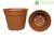 Vaso rotondo color terracotta 16x13 cm, (Art. 131, Vaso culticotto) ditta Arca