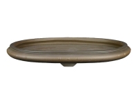 Oval stoneware saucer for bonsai 44x35x3.5 cm - SM022
